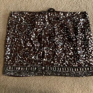 Very sexy sequins mini skirt